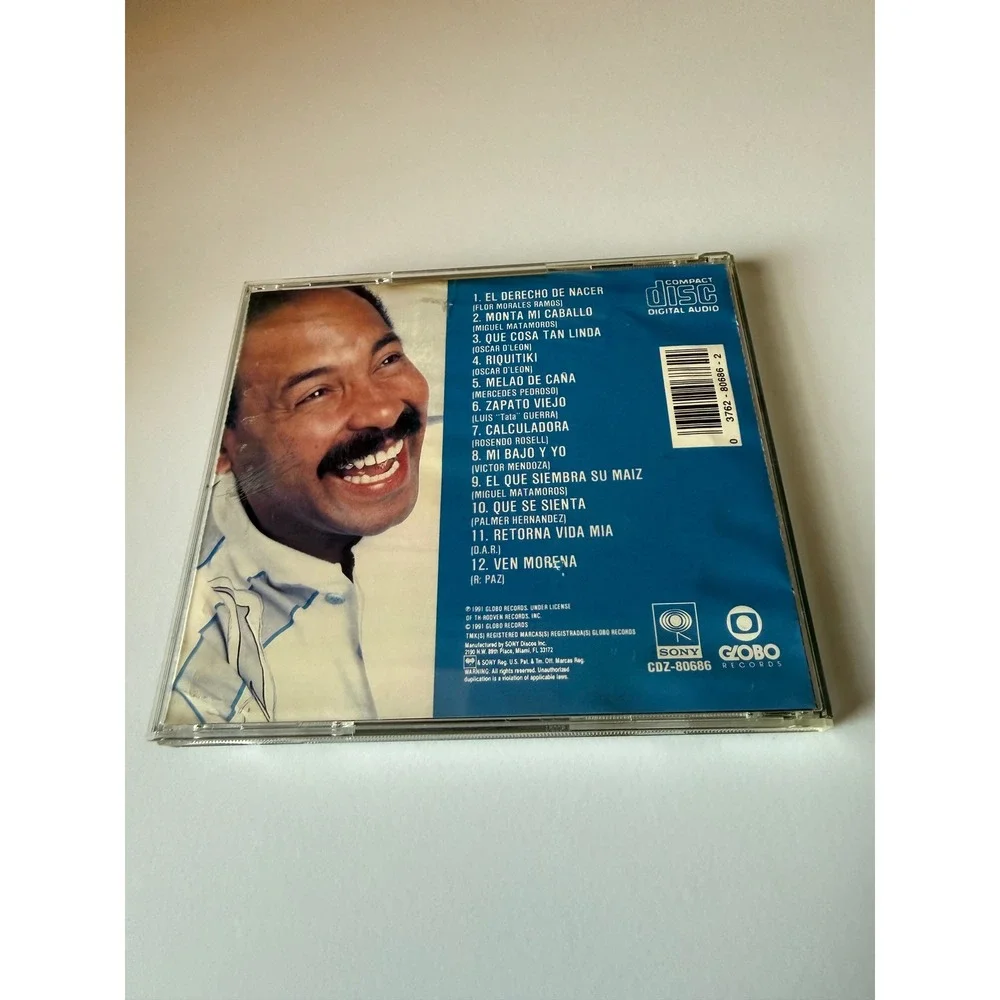 Oscar D'Leon El Espectacular 12 Exitos CD Salsa Latin Globo Records CDZ-80686